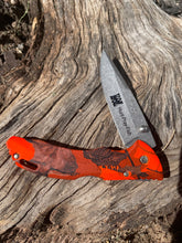 Load image into Gallery viewer, NEW Limited Edition KOZ Orange Camo Buck Knife
