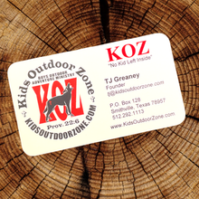 Load image into Gallery viewer, KOZ BUSINESS CARDS
