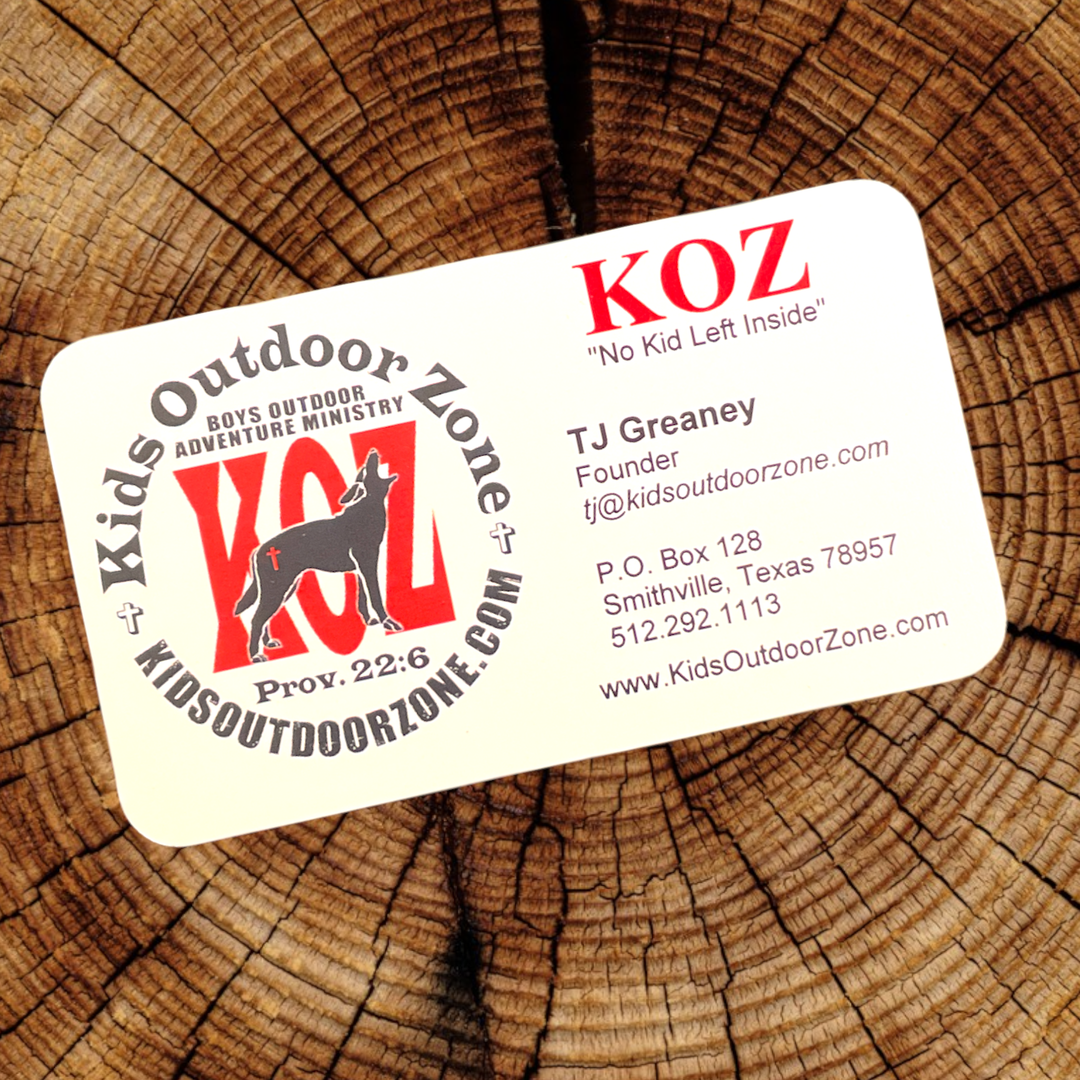 KOZ BUSINESS CARDS KidsOutdoorZone