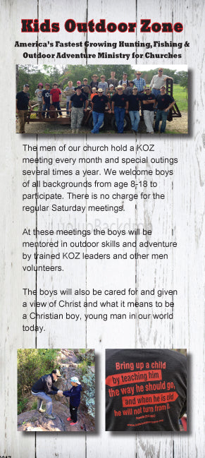 KOZ RACK CARDS TO PROMOTE YOUR GROUP (Pack of 100)