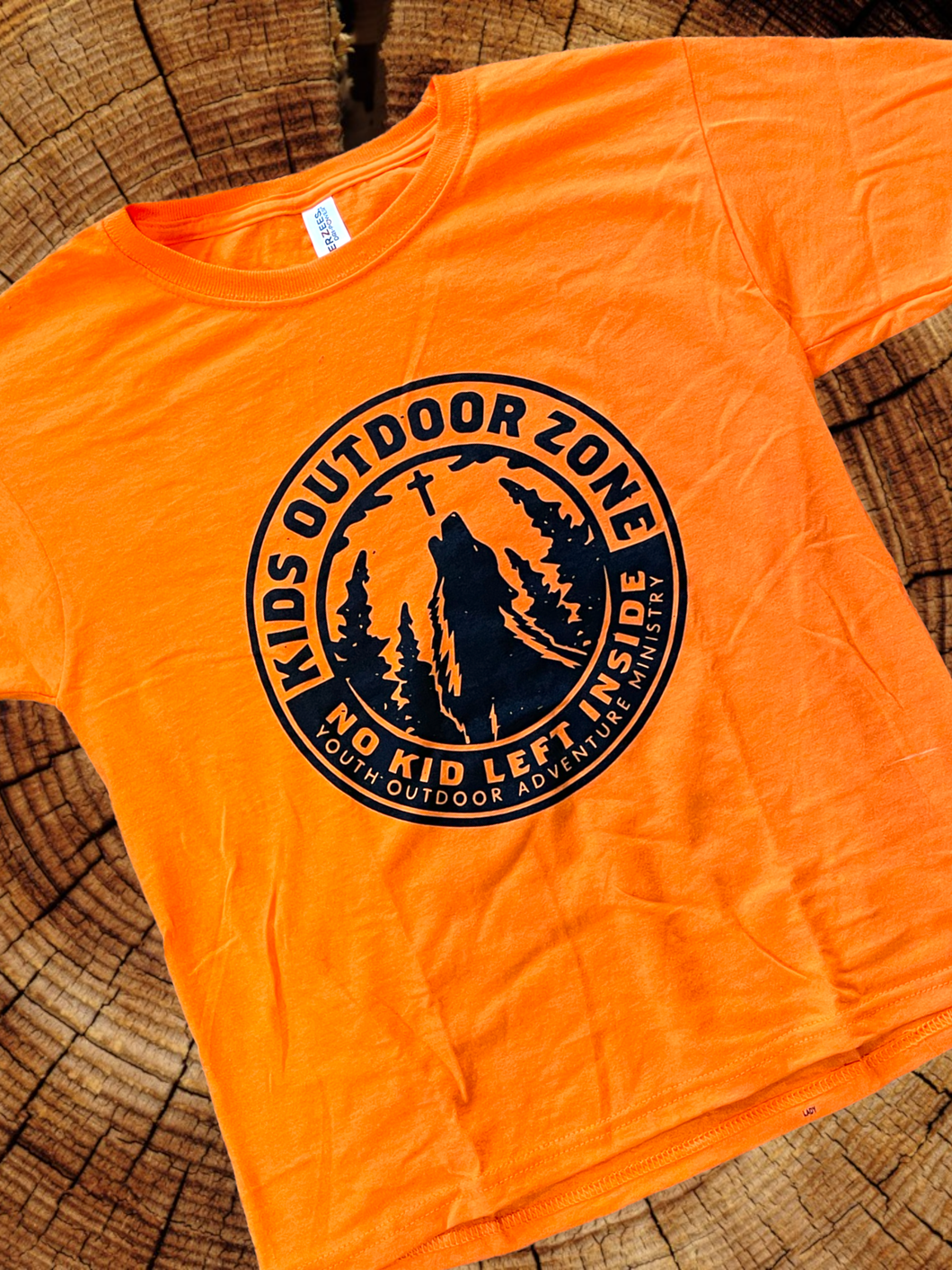 NO KID LEFT INSIDE ORANGE SHORT SLEEVE SHIRT